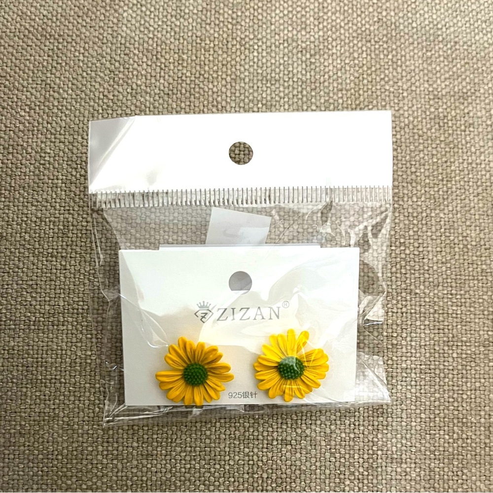 Sunflower earrings